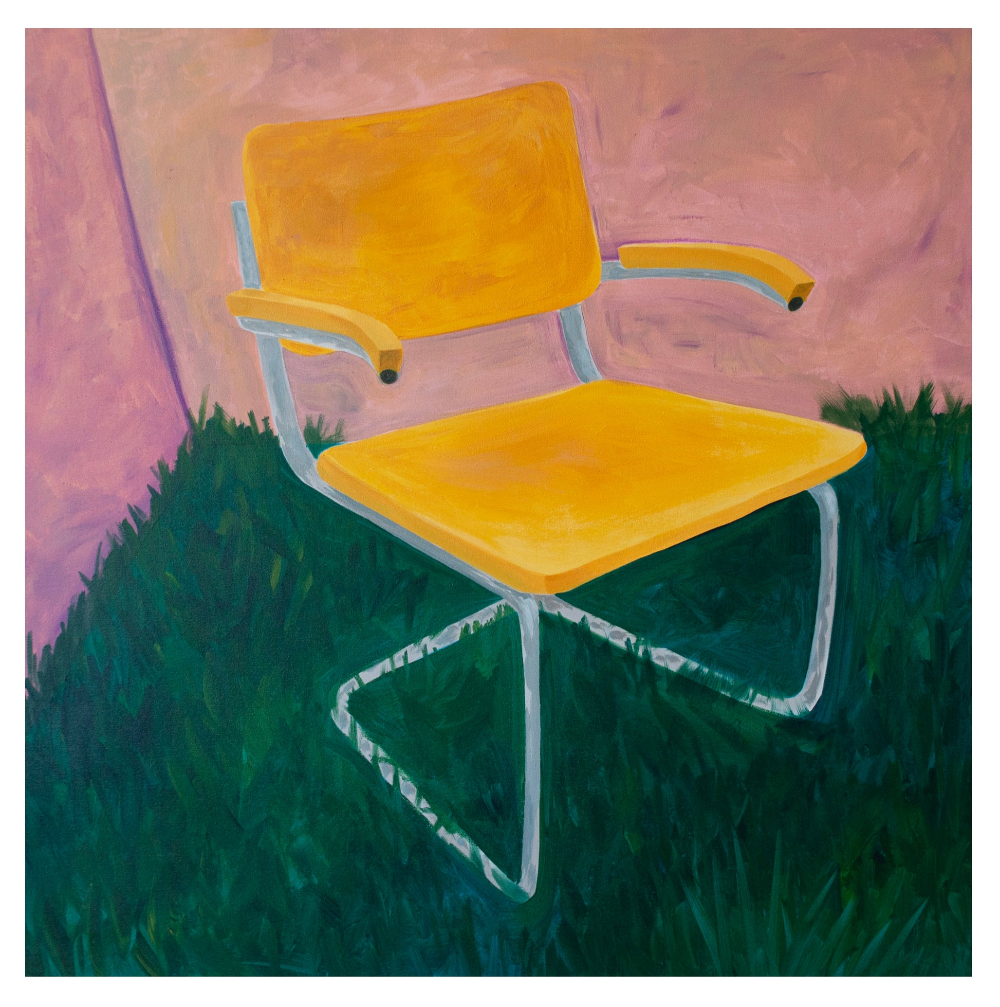 [SOLD] Throne <br><small> 93 x 93 cm, acrylic on canvas, €900 </small>