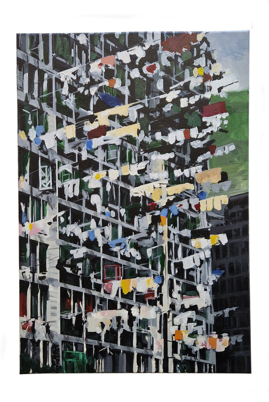 Hong Kong <br><small> Acrylic on canvas, 40 x 60 cm, €800</small>