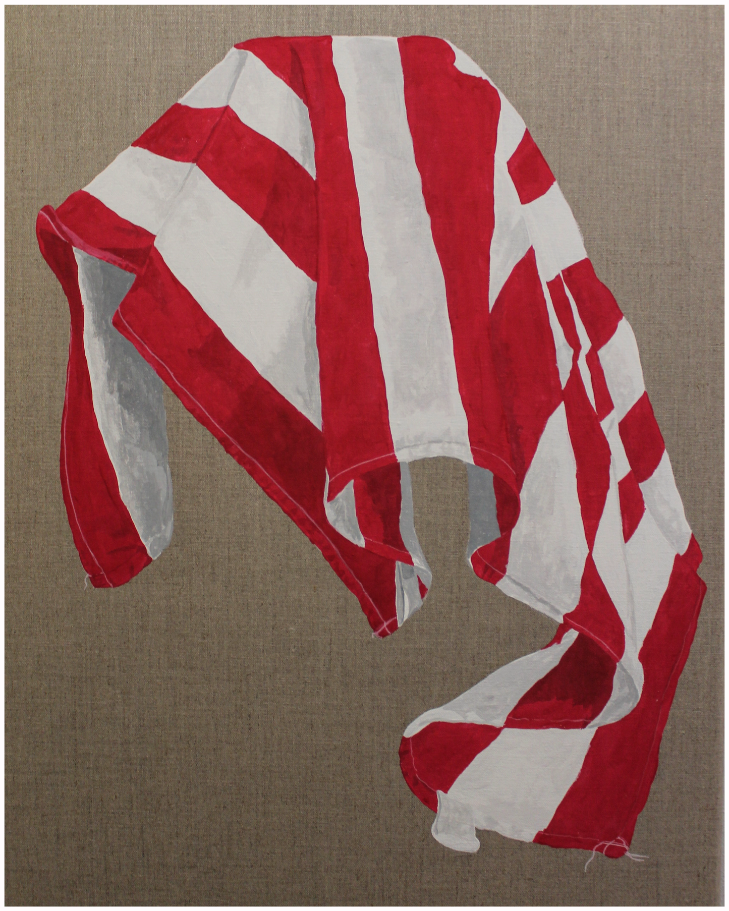 [SOLD] Painting of a cloth #6, 2023 <br><small> 70 x 50 cm, gouache on linnen, €540 </small>